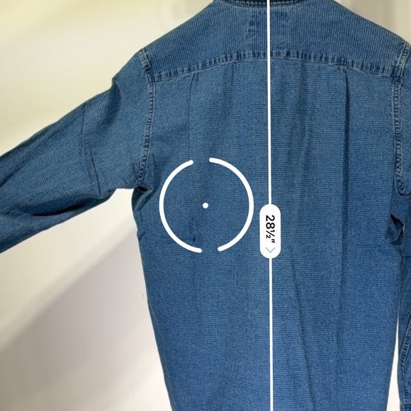 H&M LOGG small indigo button down - Picture 5 of 6